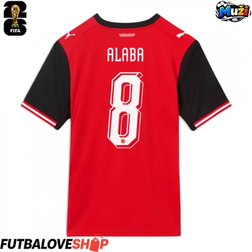 Dres Rakúsko David Alaba #8 Domáci MS 2026 Krátky Rukáv